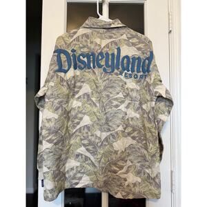 Disneyland Resort Spirit Jersey Button-Up Jacket – linen cotton Palm Small